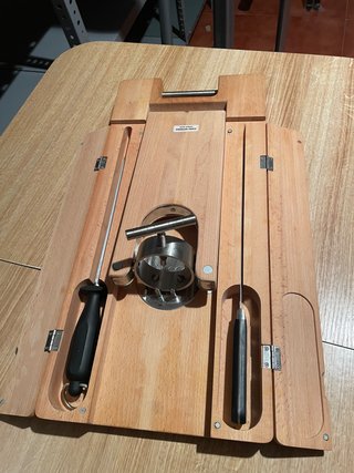 Jamonero Arcos de madera con accesorios