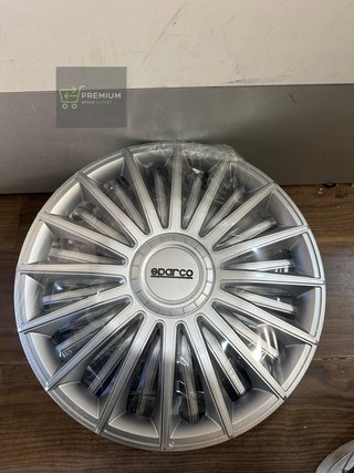 SPARCO Tapacubos 14" pulgada Kit plata Embelecedores