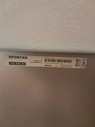 Pizarra magnética IKEA SPONTAN