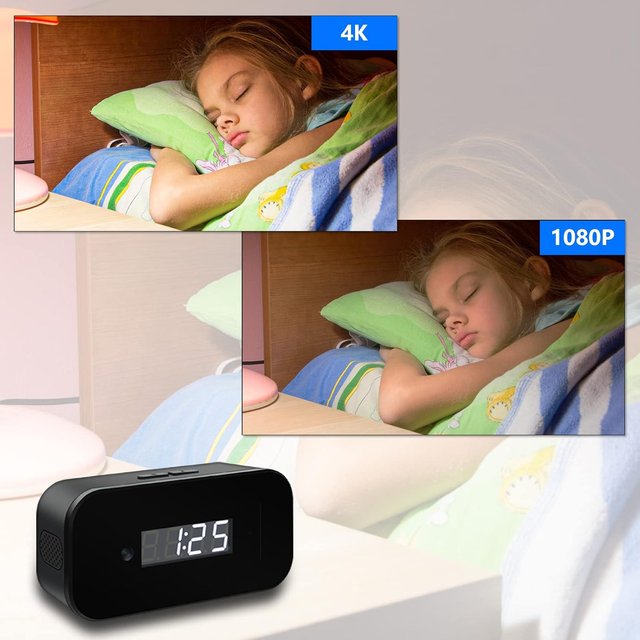 Reloj Cámara Espía WiFi 4K/1080P Detección Movimie