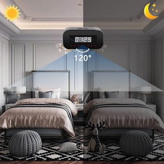 Reloj Cámara Espía WiFi 4K/1080P Detección Movimie