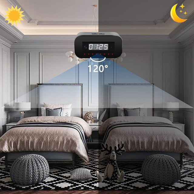 Reloj Cámara Espía WiFi 4K/1080P Detección Movimie
