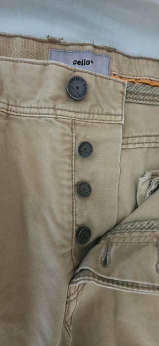Pantaloni cargo ragazzo beige