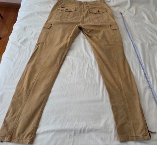 Pantaloni cargo ragazzo beige