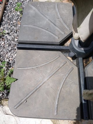 Contrapeso para sombrilla de jardín