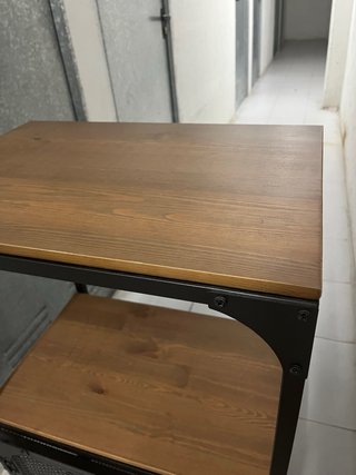 Estantería industrial madera y metal