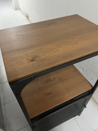 Estantería industrial madera y metal