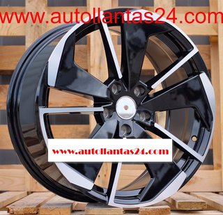 8813 JUEGO DE 4 LLANTAS SKODA BLACK METAL r426251