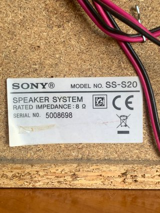 Altavoces Sony SS-S20 Negros + Regalo Bluetooth