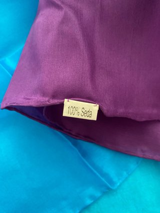 Dos Pañuelos Seda Tous Vintage (Azul y Morado)
