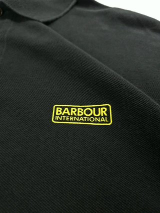 Polo Barbour International Negro XXL