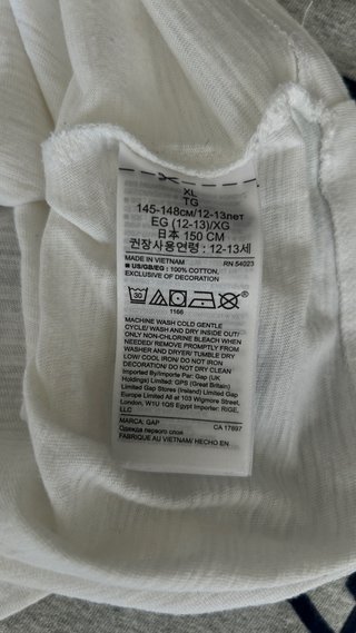 Camiseta GAP Kids XL