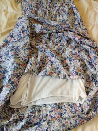Vestido largo floral talla única