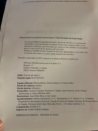 Libro Dispensacion de productos farmaceuticos