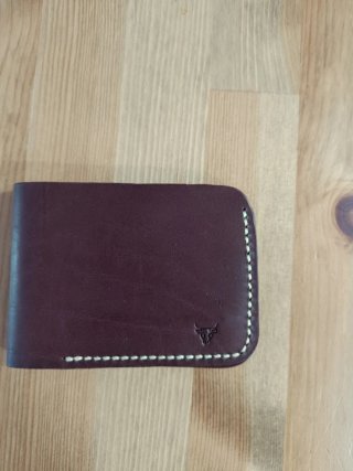 Billetera tarjetero cuero hecho a mano