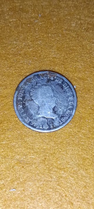 Lotto di 9 monete antiche: 8 Spagna e 1 Francia