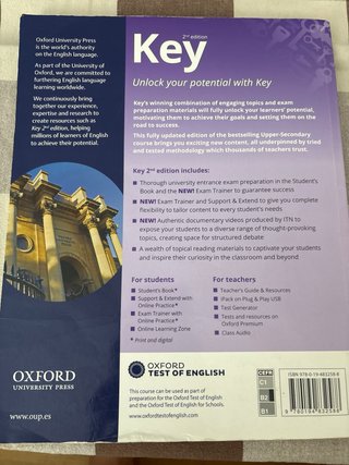Key Bachillerato 2e 2 Student Book (Spain)