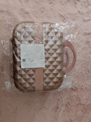 Neceser Rígido Viaje Rosa Nuevo