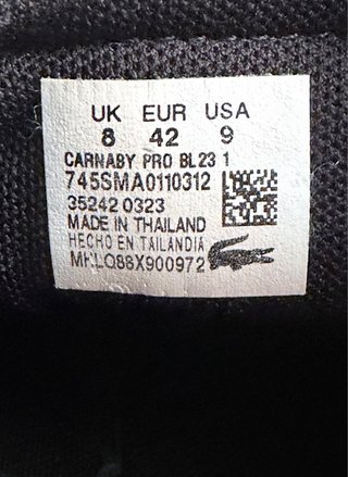 Zapatillas Lacoste Carnaby Evo Negras