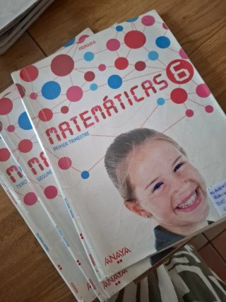 Libros de Matemáticas 6 primaria. Editorial Anaya