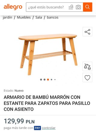 Mueble de bambú Nuevo en su Caja