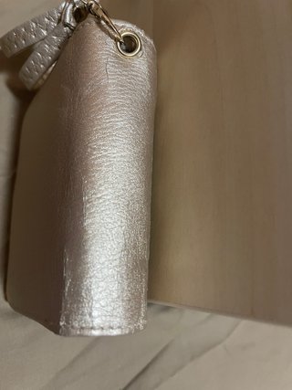 Cartera Michael Kors Dorada Metalizada