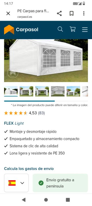 Carpasol Carpa PE FLEX Light