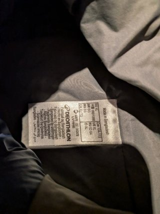 Plumífero Decathlon Talla XL Azul Marino