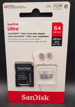Tarjeta Micro SD SanDisk Ultra 64GB + Adaptador