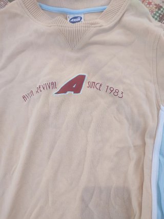 Jersey Avia Beige y Azul Talla L