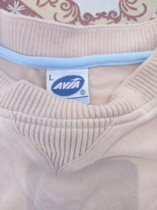Jersey Avia Beige y Azul Talla L