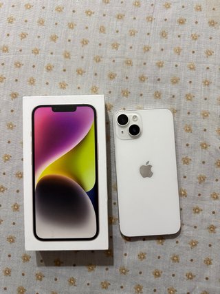 iPhone 14 Blanco 128GB + Fundas