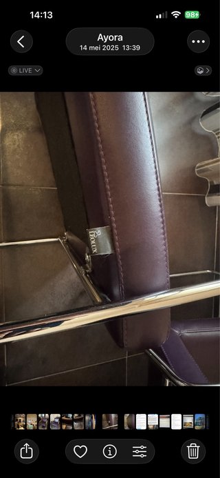 2 Sillones Leolux Piel Morado new price 2000 euro