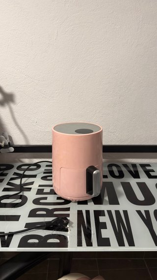 Freidora de aire rosa