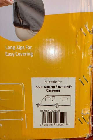 Funda Caravana Kampa 4 Capas 5.5-5.9m Gris