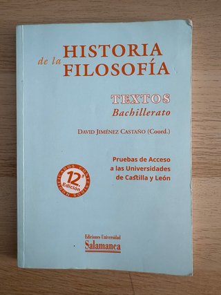 Historia de la filosofía textos : bachillerato