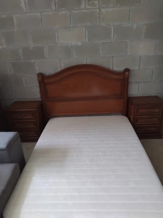 Armario Dormitorio Madera Oscura 4 Puertas