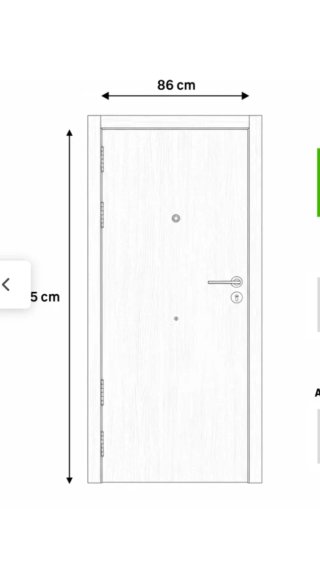 Puerta blindada roble derecha serie 3P