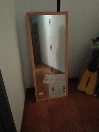 Espejo RAM Ikea Madera Nuevo