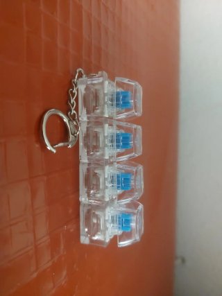 Llavero Teclado Mecánico 3x1 Fidget Toy ASMR
