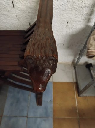 Sedia Savonarola Legno Noce Pieghevole