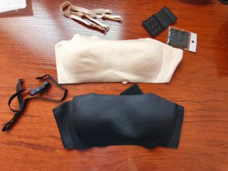 Sujetador Pura Seda Freebra Beige y Negro