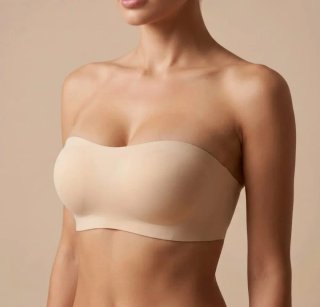 Sujetador Pura Seda Freebra Beige y Negro