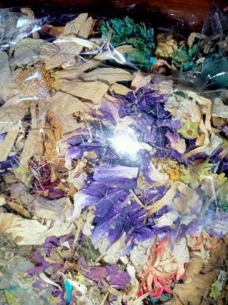 Gran paquete de flores secas naturales surtidas