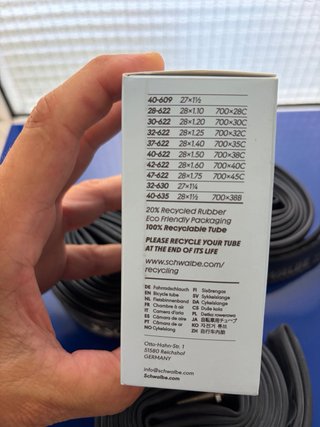 Camara aire Schwalbe tube 28”