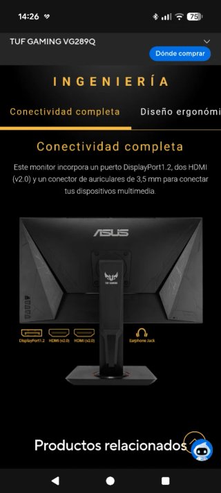 Monitor Asus TUF Gaming VG289Q 28 IPS 4K HDR