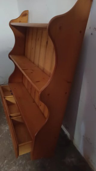 Estantería pino macizo con cajones