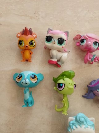 Littlest Pet Shop 9 unidades vintage