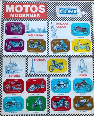 Álbum de cromos Motos Modernas Cropan