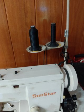 Máquina de coser industrial SunStar doble arrastre